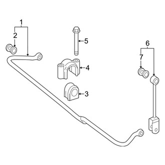 Mercedes-Benz OE - Rear Suspension - Stabilizer Bar & Components (Extended Cargo Van / Standard Cargo Van)