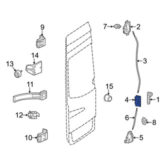 Mercedes-Benz OE - Rear Door Lock Actuator Motor