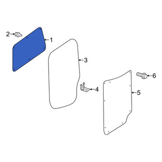 Mercedes-Benz OE - Rear Upper Inner Door Interior Trim Panel