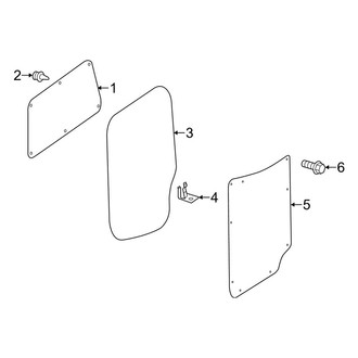 Mercedes-Benz OE - Rear Loading Door - Interior Trim (Extended Cargo Van / Standard Cargo Van)