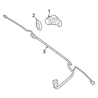 Mercedes-Benz OE - Rear Bumper - Bumper & Components (Electrical Components), (Extended Cargo Van / Standard Cargo Van / Standard Passenger Van)
