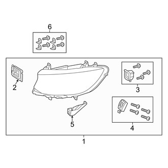 Mercedes-Benz OE - Front Lamps - Headlamp Components (LED)