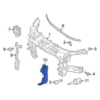 Mercedes-Benz OE - Front Left Radiator Support Air Deflector