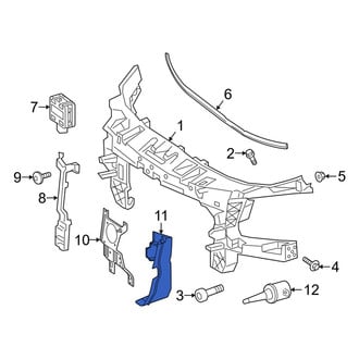 Mercedes-Benz OE - Front Left Radiator Support Air Deflector