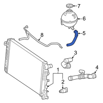 Mercedes-Benz OE - Engine Coolant Overflow Hose