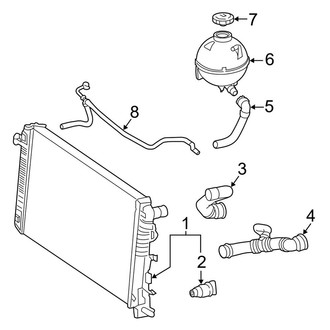 Mercedes-Benz OE - Cooling - Radiator & Components (2.0L)