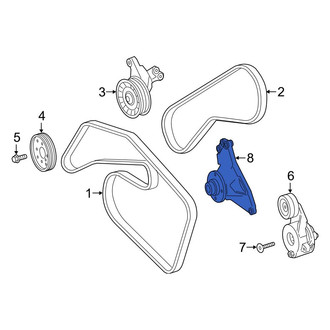 Mercedes-Benz OE - Engine Cooling Fan Pulley Bracket