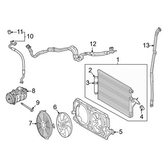 Mercedes-Benz OE - Air Conditioner & Heater - Condenser, Compressor & Lines (With Heavy Duty Rear A/C)