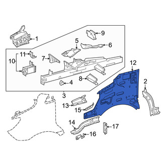 Mercedes-Benz OE - Front Left Fender Apron