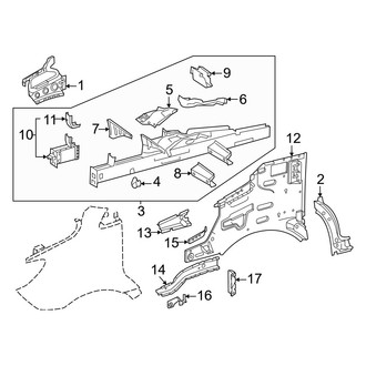 Mercedes-Benz OE - Fender - Structural Components & Rails