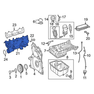 Mercedes-Benz OE - Left Engine Intake Manifold