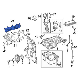 Mercedes-Benz OE - Lower Engine Intake Manifold Gasket