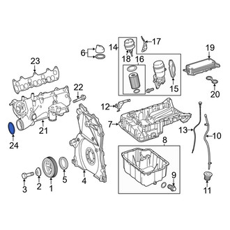 Mercedes-Benz OE - Engine Intake Manifold Seal