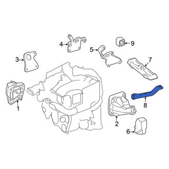 Mercedes-Benz OE - Transmission Crossmember Bracket