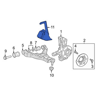 Mercedes-Benz OE - Front Left Suspension Control Arm Heat Shield