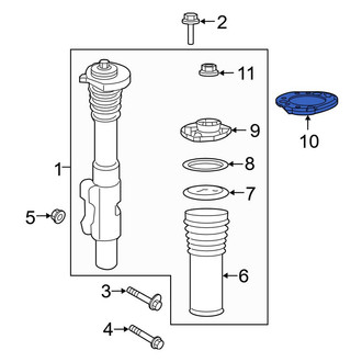 Mercedes-Benz OE - Right Suspension Strut Spacer