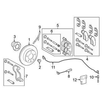 Mercedes-Benz OE - Front Suspension - Brake Components (4WD)