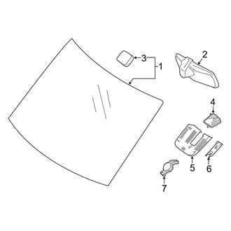 Mercedes-Benz OE - Windshield & Components