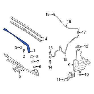 Mercedes-Benz OE - Rear Left Wiper Arm