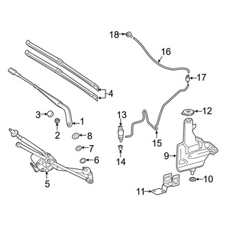 Mercedes-Benz OE - Windshield - Wiper & Washer Components