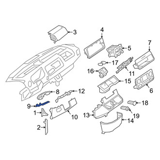 Mercedes-Benz OE - Lower Steering Column Cover