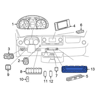 Mercedes-Benz OE - HVAC Temperature Control Panel