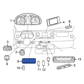 Mercedes-Benz OE - Right Instrument Panel Bezel