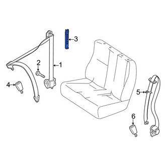 Mercedes-Benz OE - Front Seat Belt Height Adjuster