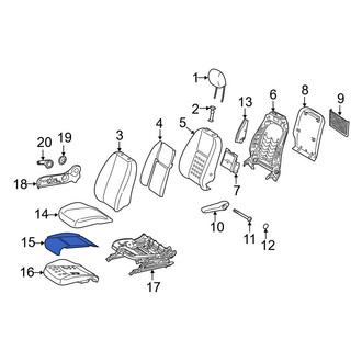 Mercedes-Benz OE - Front Left Lower Seat Heater Pad