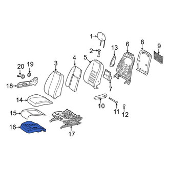 Mercedes-Benz OE - Front Right Seat Cushion Foam