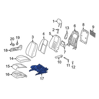 Mercedes-Benz OE - Front Right Seat Track