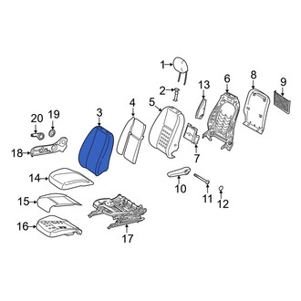 Mercedes-Benz OE - Right Seat Back Cushion Cover