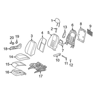Mercedes-Benz OE - Seats & Tracks - Passenger Seat Components (Single Seat)
