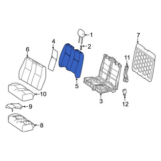 Mercedes-Benz OE - Front Right Seat Back Cushion