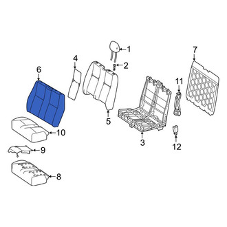 Mercedes-Benz OE - Front Right Seat Back Cushion Cover