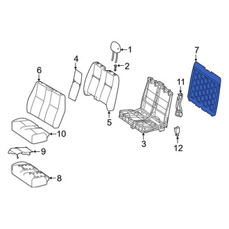 Mercedes-Benz OE - Front Right Seat Back Panel