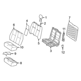 Mercedes-Benz OE - Seats & Tracks - Passenger Seat Components (Dual Seat)