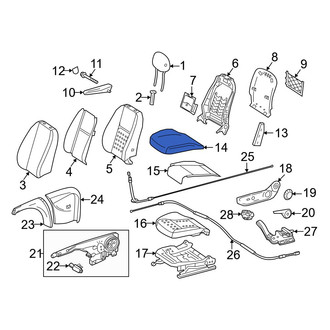 Mercedes-Benz OE - Front Left Seat Cover
