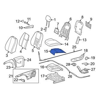 Mercedes-Benz OE - Front Right Lower Seat Heater Pad