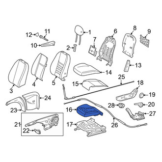 Mercedes-Benz OE - Front Left Seat Cushion Foam