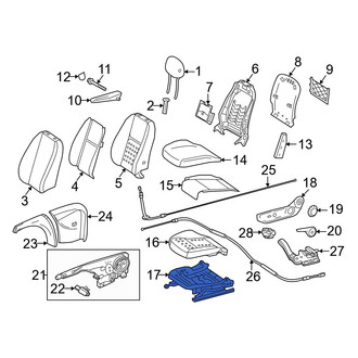 Mercedes-Benz OE - Front Left Seat Track