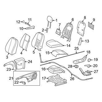 Mercedes-Benz OE - Seats & Tracks - Driver Seat Components