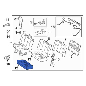 Mercedes-Benz OE - Rear Seat Cushion Pad