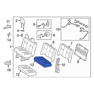 Mercedes-Benz OE - Rear Seat Cover