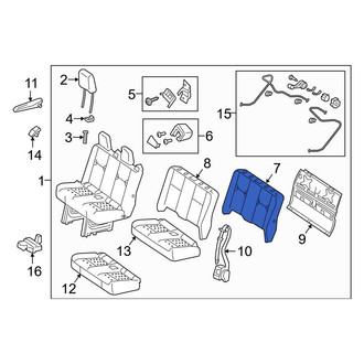 Mercedes-Benz OE - Rear Seat Back Cushion