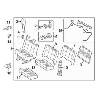 Mercedes-Benz OE - Seats & Tracks - Rear Seat Components (Two Passenger)