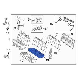 Mercedes-Benz OE - Rear Seat Cover