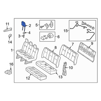 Mercedes-Benz OE - Rear Headrest