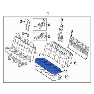 Mercedes-Benz OE - Rear Seat Cover