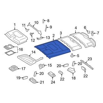 Mercedes-Benz OE - Center Front Headliner